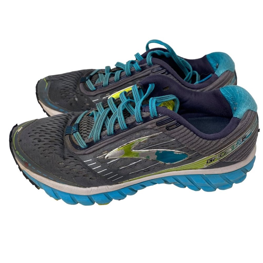 Brooks Ghost 9 sneakers running shoes cross training gray blue women 9
